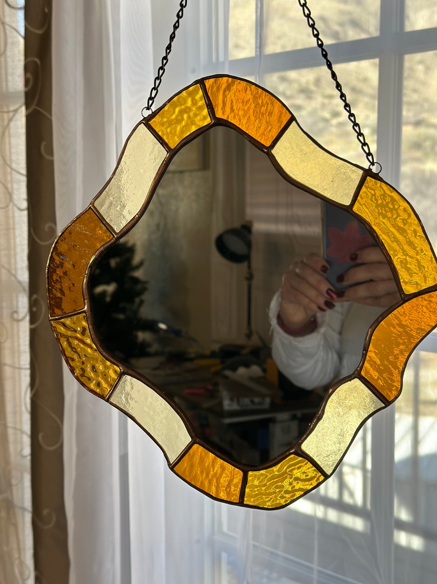 Unshaped Mirror Stained Glass