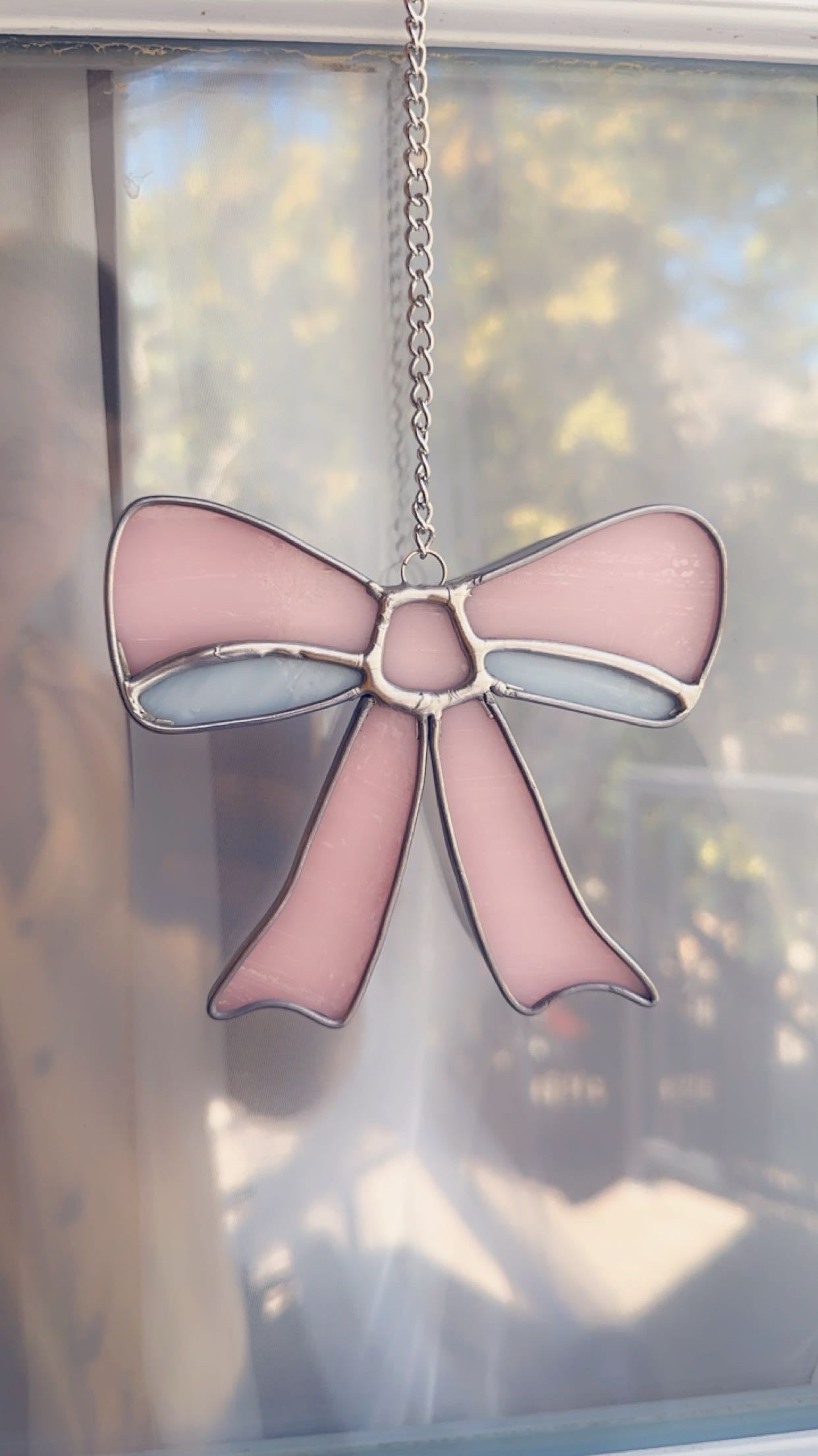Bow, Coquette Style Suncatcher