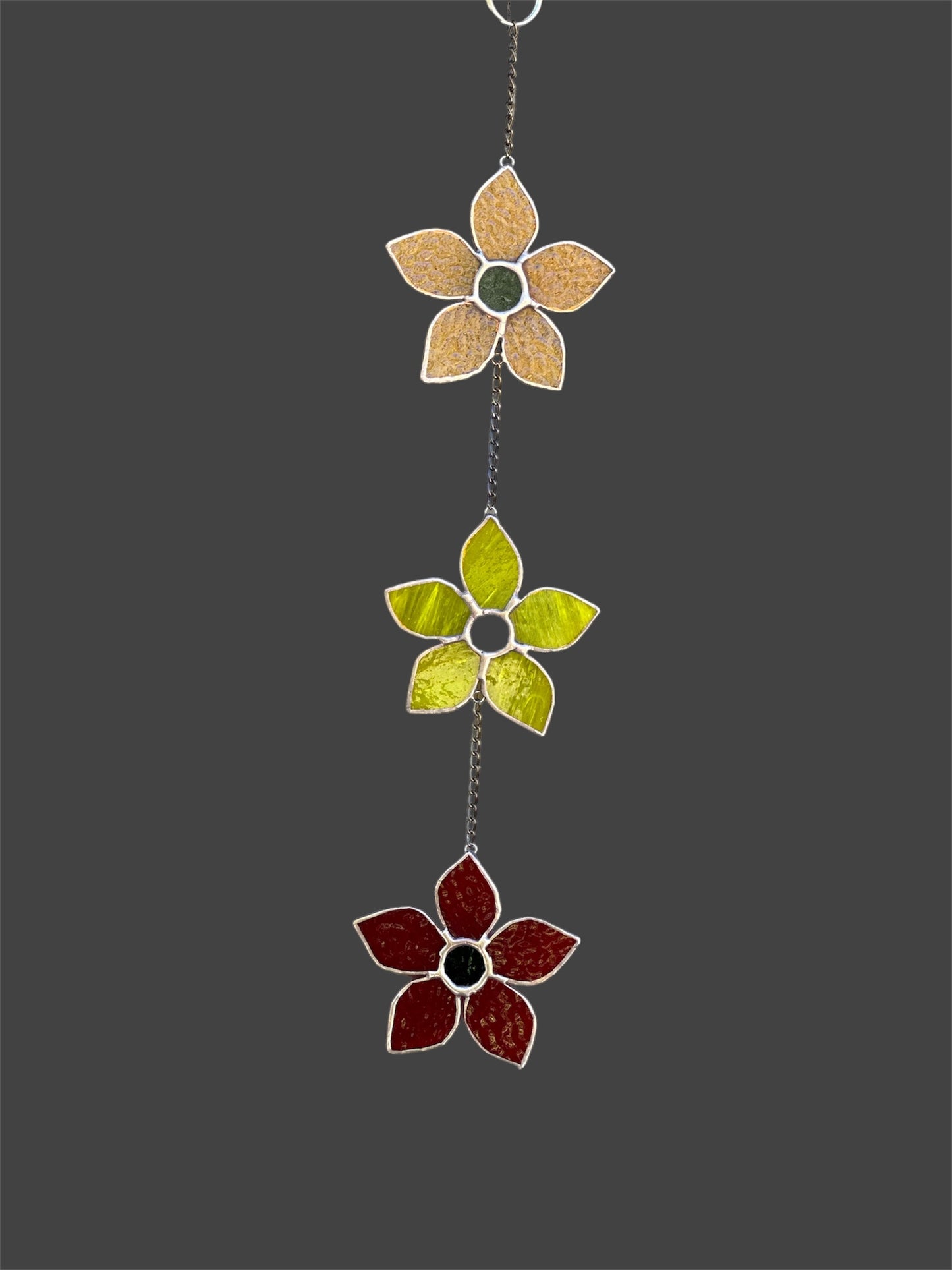 3 Flower Tier suncatcher